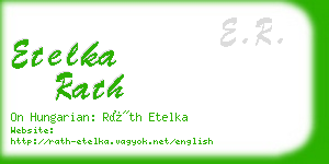 etelka rath business card